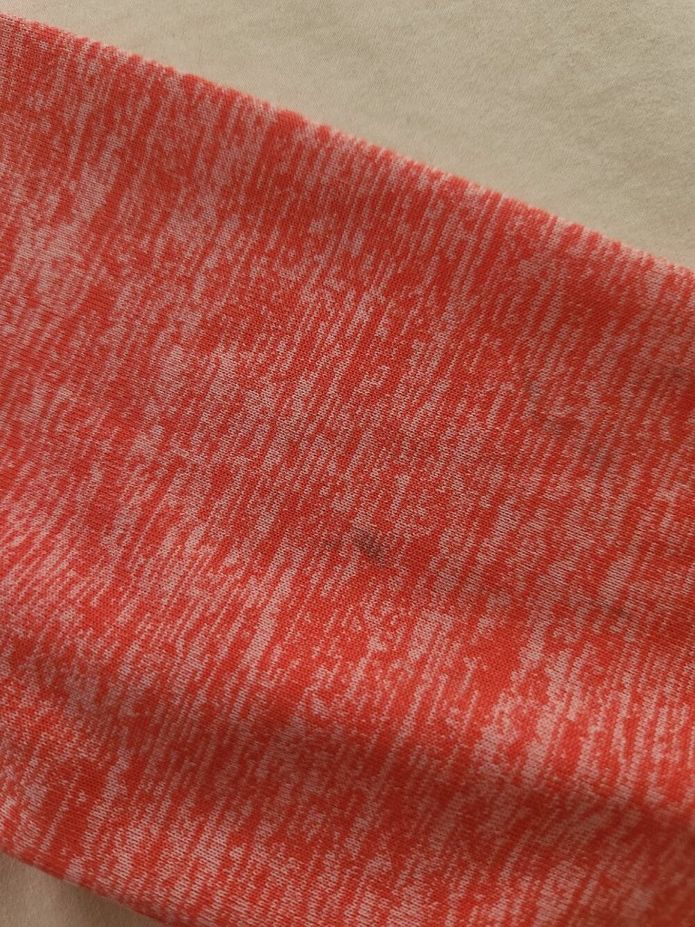 Under Armour Tech Long Sleeve Top XS Orange Running Shirt - Picture 7 of 9